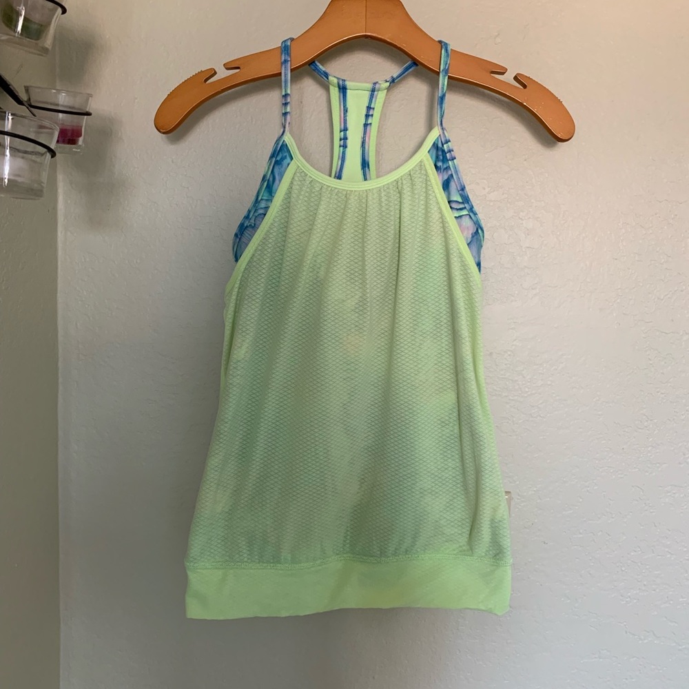 Ivivva girls athletic racerback tank top size 12